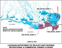 Louisiana Department of Wildlife and Fisheries Recreational & Commercial Fishing Closure